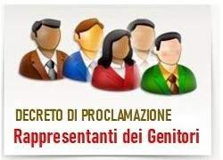 PROCLAMAZIONE RAPPRESENTANTI GENITORI