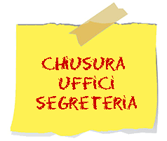 chiusura uffici segreteria